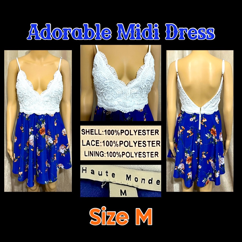 Size M- Adorable Midi Dress